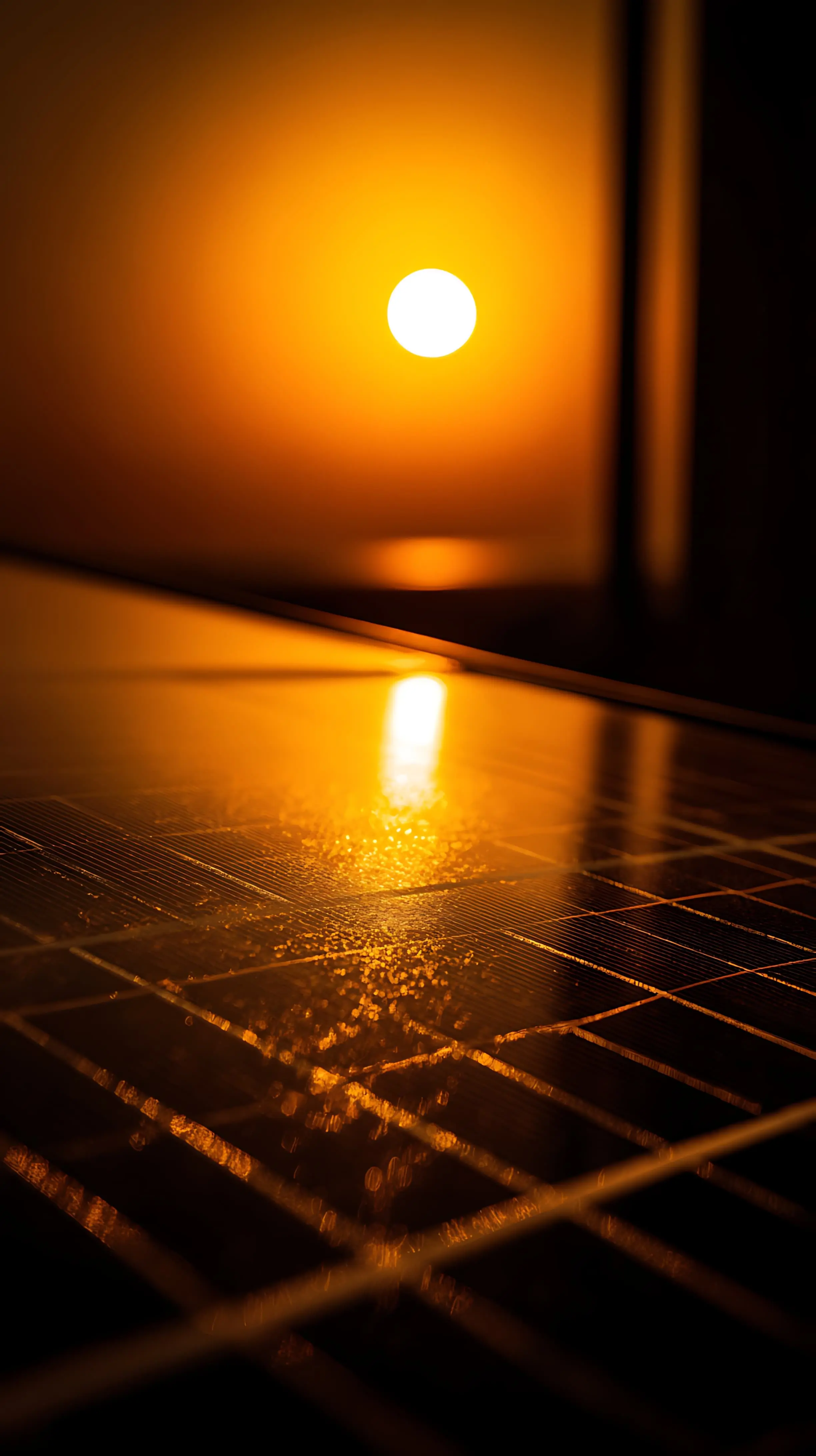 Panouri fotovoltaice instalate pe intr-un parc fotovoltaic